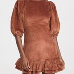 *NEW* byTiMo Corduroy Flounce Dress Brown Size M Photo 0
