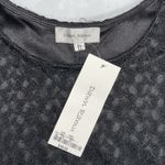 Dawn Ramu NWT Size XL Black Crochet Lace Overlay Fringe Trim Blouse Top Photo 4