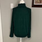 Evereve  Forest Green Knit Sweater Turtleneck size Large Loose Cozy Comfy Photo 2