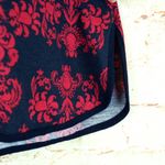 Forever 21 Top Women L Red Black Damask Asian Cheongsam Jersey Knit USA VTG Y2K Photo 4