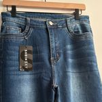 SheIn Dark Blue Flare Jeans Photo 1