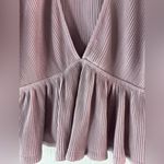 Urban Outfitters  L Ribbed Knit Crop Top in Mauve Photo 1