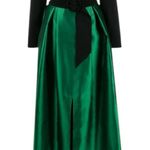 Sachin + Babi NWT  Desdemona Gown Emerald and Black Embellished Neckline Size 4 Photo 1