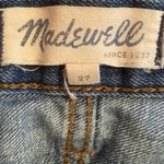 Madewell  blue denim high rise roll leg Mom shorts zip fly size 27 Photo 3