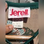 Vintage 1970 JERELL OF TEXAS Floral Dress Tan Size undefined Photo 10