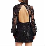 Alexis   Franciska  Beaded open back Sequin Shimmer Mini Dress Size Small Black Photo 6