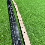 vintage girls western belt one size Leather W/ Hearts Circle Y y2k USA Made Tan Photo 5