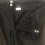 Nike Dri-fit Crop Capri Pants Single Pocket Double Snap Zip Closure Black Small Photo 2