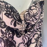 XScape Formal Dress Black And White Floral Photo 3