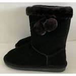 Serra  boots Black 10 New NWB Suede Leather Upper Faux Fur Lining Comfortable Photo 8