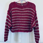 Free People Loose Knit Crochet Sweater Photo 0