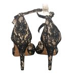 Alice + Olivia Delila Lace Ankle Strap Stiletto Heels Size 8 Photo 4