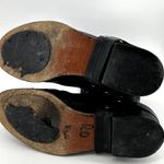 Chloé Pebbled Leather Riding Boots Harness Strap Pull On Western Black 7 Photo 8