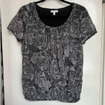 Croft & Barrow Croft & Borrow Patterned Woman’s Blouse Size Large Photo 0