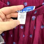 Kay Warner Paisley Skirt M Purple Floral Pleated Midi Boho Hippie‎ Festival Size M Photo 2