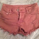 American Eagle  Rose Denim Shorts Photo 0