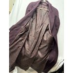 VTG ALORNA by Forstman Long Wool Blend Trench Coat Plum Purple USA Sz XL ? Photo 4