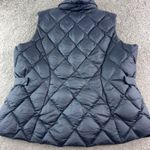 Eddie Bauer  EB650‎ Womens XL Goose Down Vest Quilted Puffer Black Sleeveless Photo 1