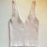 Princess Polly ribbed white tank Photo 0