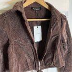 En Saison Route Wrap Brown Corduroy Jacket Size Small New retro academia preppy Photo 5