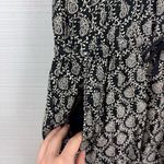 Lou & grey Black White Paisley Drop Waist Sleeveless Tank Dress Drawstring Photo 4