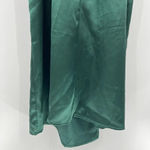 Lulus ‎ Down To Dance Emerald Green Satin Gathered Tulip Midi Dress Size XL Photo 7
