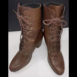 Rag and Bone Heeled Brown Boho Classic Designer Lace Up Italian Leather Boots 39.5 Photo 12