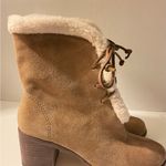 Splendid Women Cassidy Brown Winter Suede Boot w Block Heel Laced 7.5 Photo 1