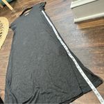 Madewell  crew neck T-shirt dress in Heather Charcoal size small Photo 4