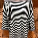 Coldwater Creek Striped Fleece Blouse Women’s 1X 18 XL Pullover Blue Shades Photo 13