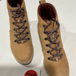 Toms Woman’s Tom’s Size 9 Wedge Heel Bootie Chestnut Brown Suede Stk#709 Photo 0