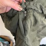 Etienne Marcel Military Green Button Down Shirt Dress Photo 6