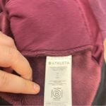 Athleta Cozy Karma twist neck sweatshirt. Deep Burgundy Color sz small Photo 8