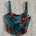 Mia Joy Joyfolie Journee Corset Top In Aegean Ikat Green Size XXS Photo 1