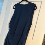 Abercrombie & Fitch Elegant Navy Blue Sleeveless Dress Photo 2