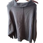 Tahari  Women's Gray Half-Zip Ribbed Sweater Size‎ M Casual Chic Photo 5