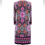 Eliza J  Nordstrom Colorful Moroccan Medallion Mirror Image Shift Dress Size 10 M Photo 2