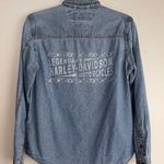 Harley Davidson Vintage Denim button down shirt Photo 4
