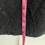 Black Rhinestone Mini‎ Skirt Western Goth Festival Night Out Glam Small Photo 5