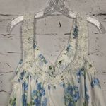 Sky To Moon L White Floral Sweetheart Cottagecore Milkmaid Babydoll Empire Dress Size L Photo 9