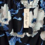 Urban Rose Off-Shoulder Puff Sleeve Cotton Crop Top White & Blue Women’s… Photo 4