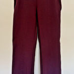 Loft Maroon Burgundy Wine Stretch Ponte Ankle Pants Office Workwear Womens XS Photo 0