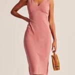 Abercrombie & Fitch Pink Midi Dress Photo 0