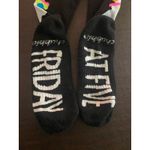 Chubbies  Macaw Retro 80s 90s Graphic Black Blue Pink‎ Friday At Five Crew Socks Photo 1