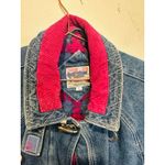 Current Seen Vintage Women’s Blue Denim Zip Chore Jean Barn Jacket Shacket sz L Photo 5