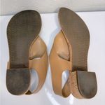 Michael Kors  London Thong Block Heel Sandals Tan Leather – Women’s Size 9 Photo 6