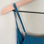 BCBGeneration NWT Linen Wrap Sheath Dress Spaghetti Straps Electric Blue Small Photo 8