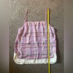 J Brand J. Brand Plaid Sheer Spaghetti Strap Tank Top Photo 4