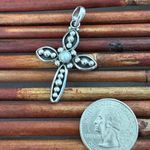 Silpada  Silver Beaded Cross Pendant with Pearl Photo 2