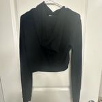 Alo Yoga Black Cropped Hoodie Size S I Photo 2